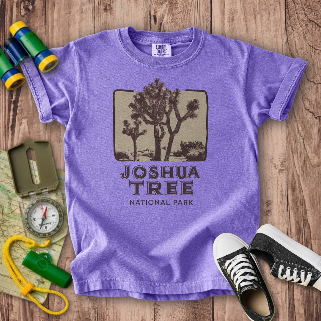Joshua Tree National Park Vintage Kids Cotton T-Shirt