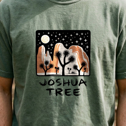 Joshua Tree at Night Cotton T-Shirt