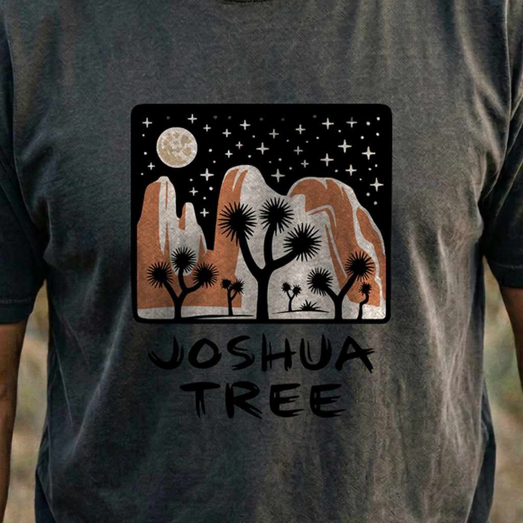 Joshua Tree at Night Cotton T-Shirt