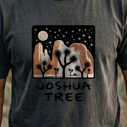 Joshua Tree at Night Cotton T-Shirt