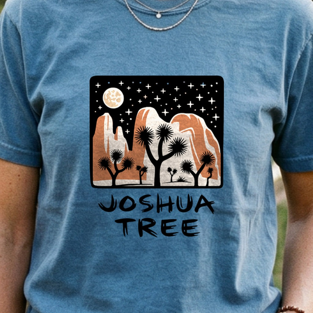 Joshua Tree at Night Cotton T-Shirt