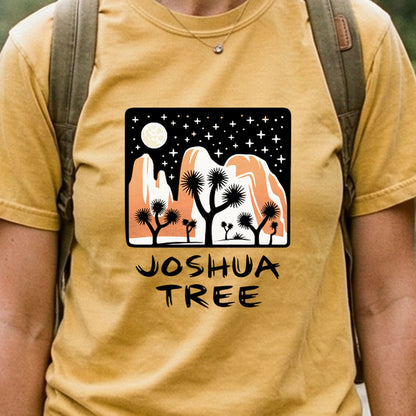 Joshua Tree at Night Cotton T-Shirt