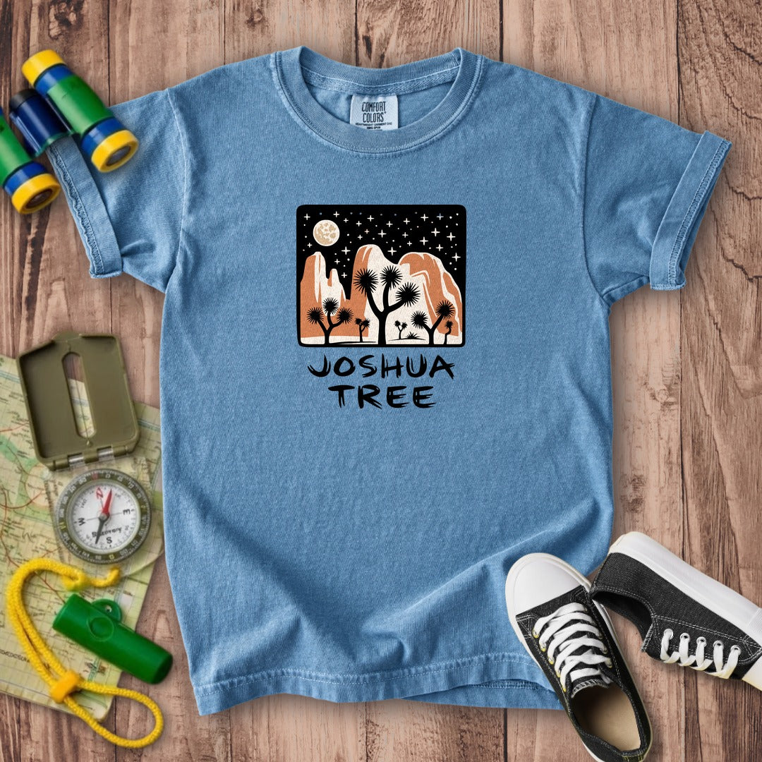 Joshua Tree at Night Kids Cotton T-Shirt