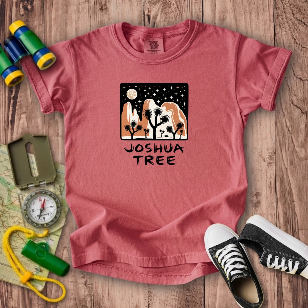 Joshua Tree at Night Kids Cotton T-Shirt