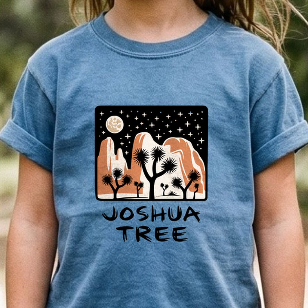 Joshua Tree at Night Kids Cotton T-Shirt