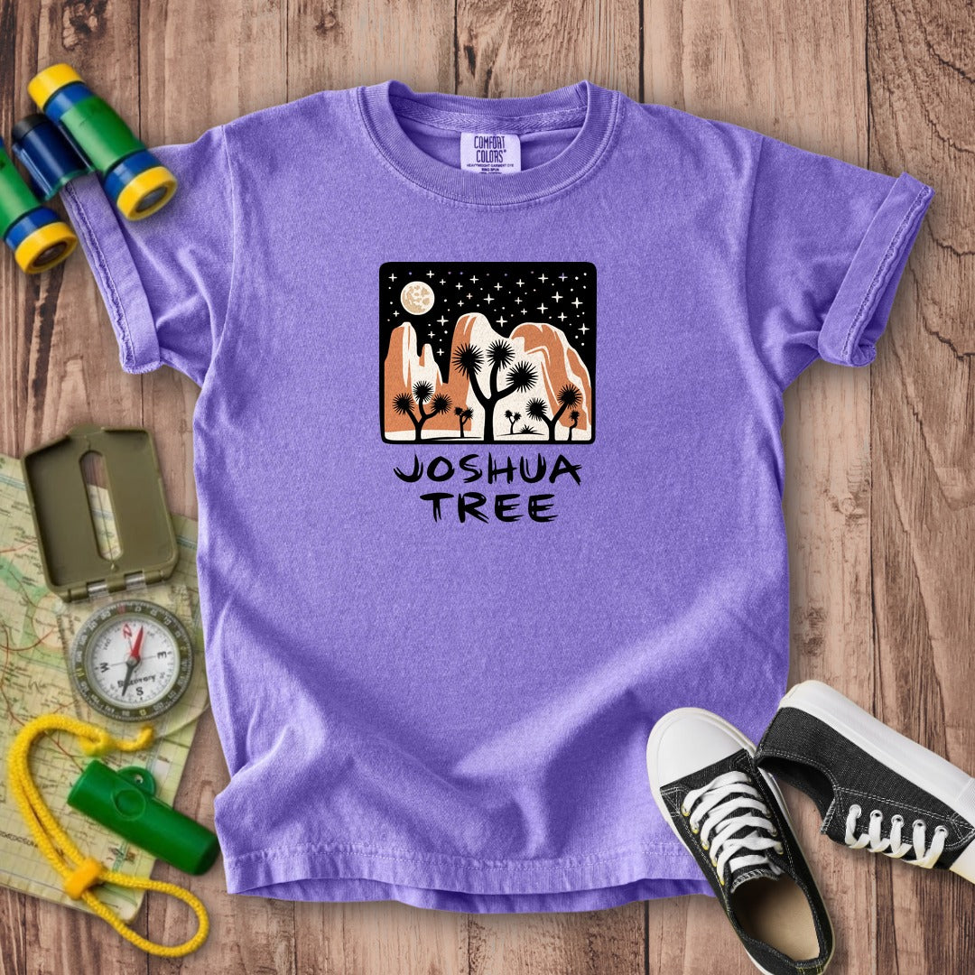 Joshua Tree at Night Kids Cotton T-Shirt
