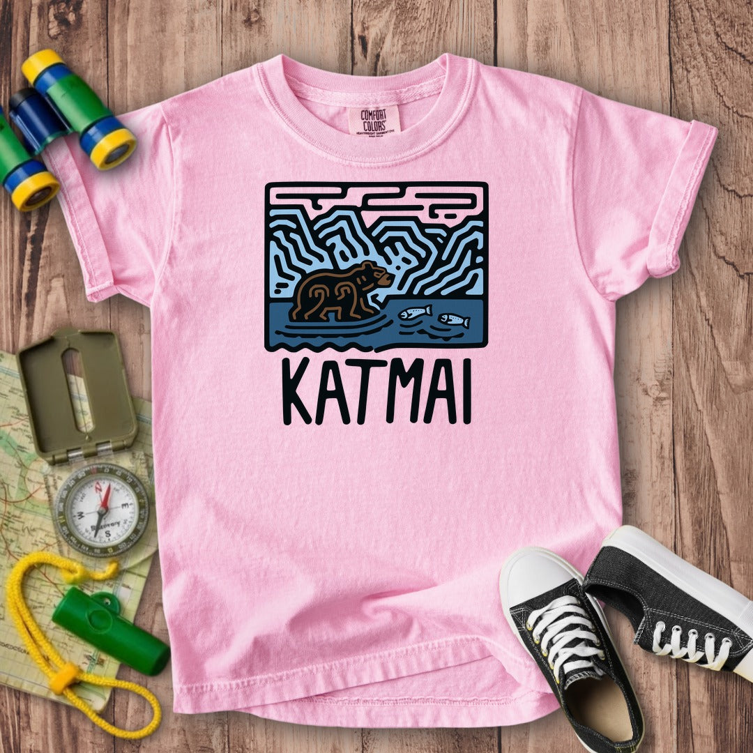 Katmai National Park Kids Cotton T-Shirt