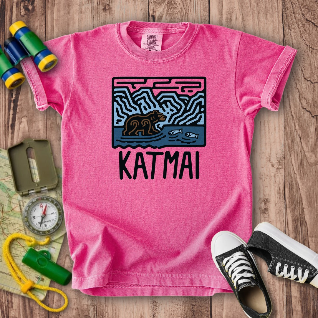 Katmai National Park Kids Cotton T-Shirt