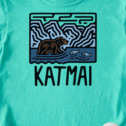 Katmai National Park Kids Cotton T-Shirt