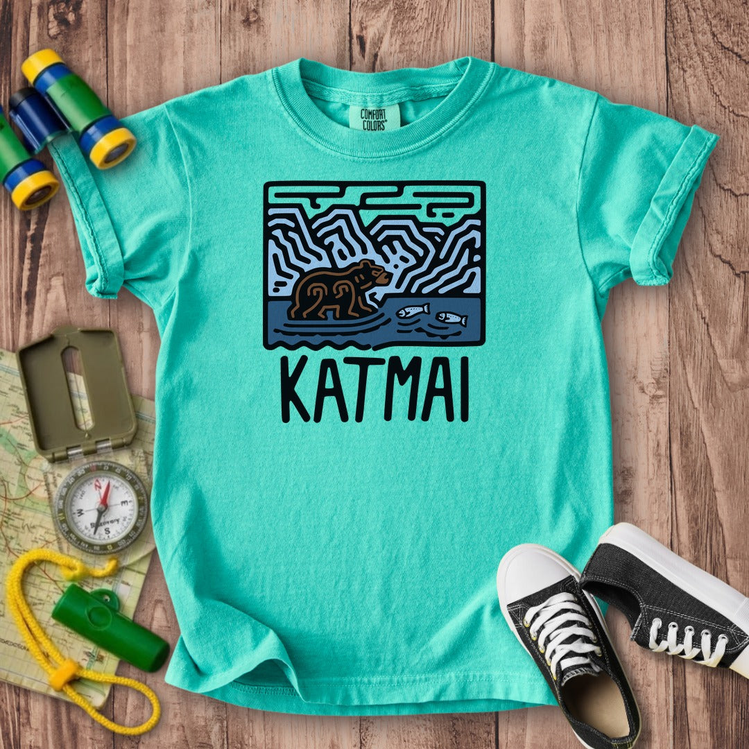 Katmai National Park Kids Cotton T-Shirt