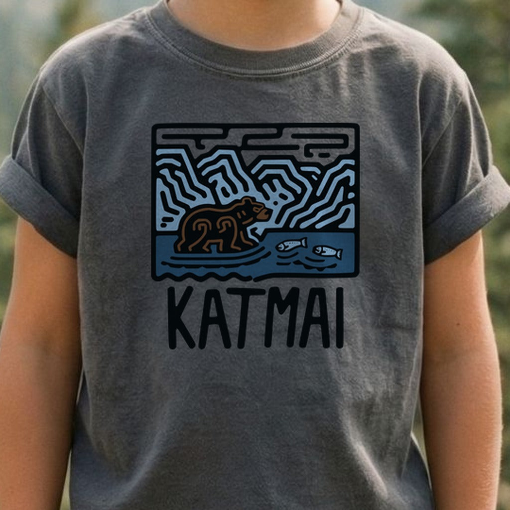 Katmai National Park Kids Cotton T-Shirt