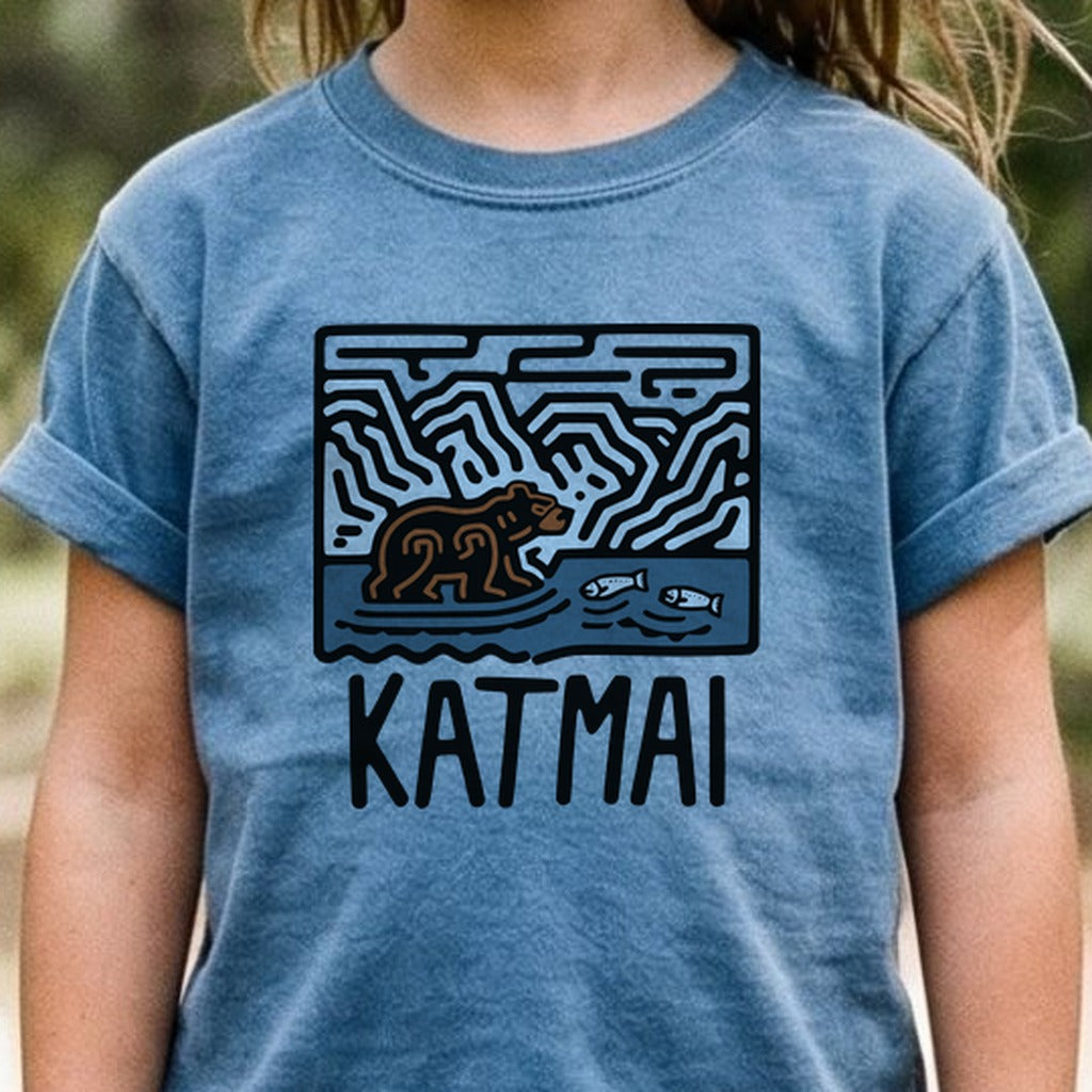 Katmai National Park Kids Cotton T-Shirt