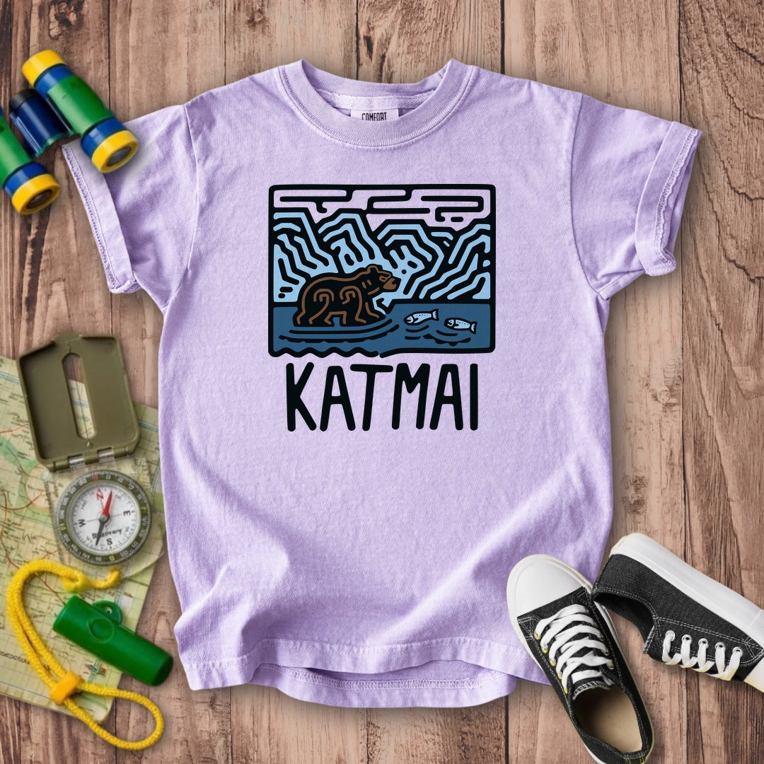 Katmai National Park Kids Cotton T-Shirt