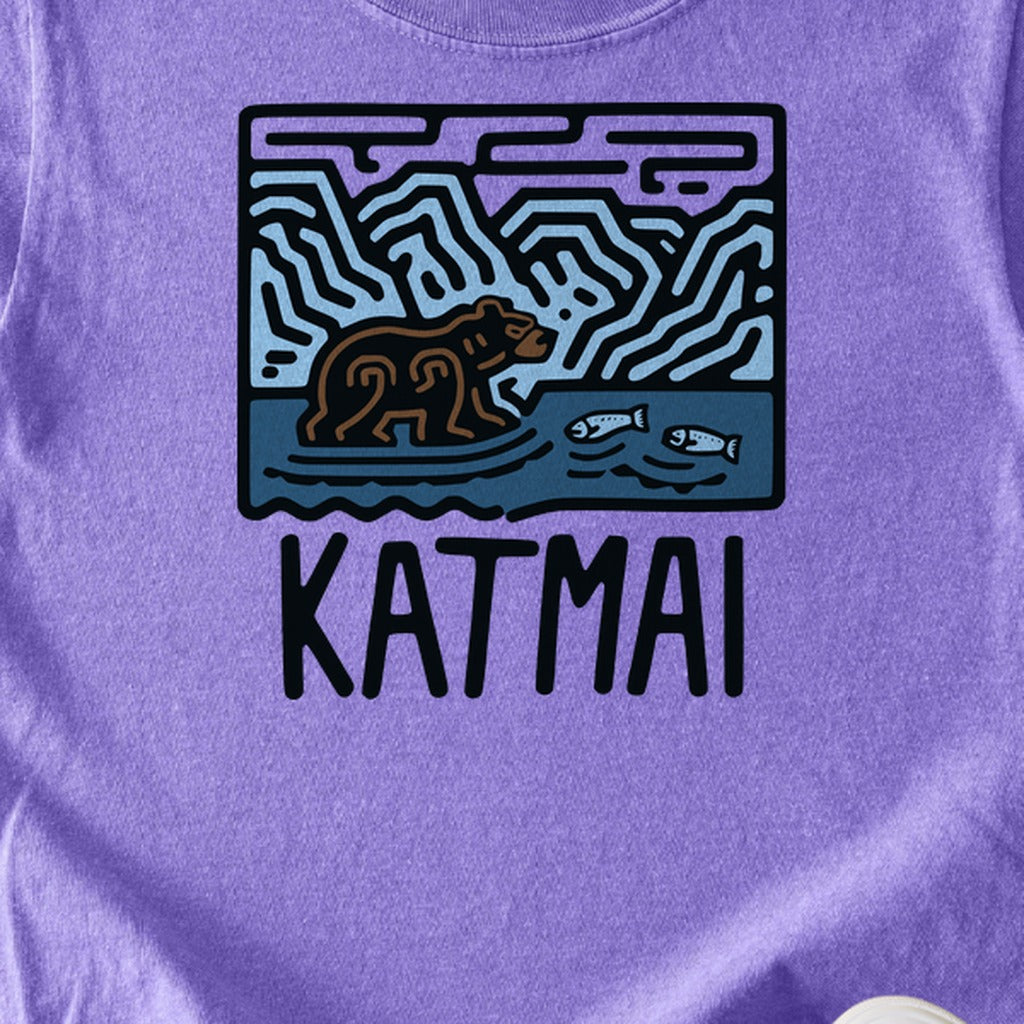Katmai National Park Kids Cotton T-Shirt