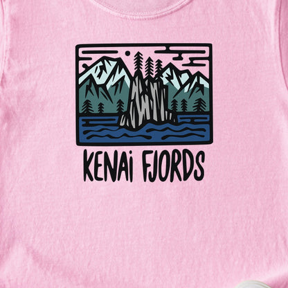 Kenai Fjords National Park Kids Cotton T-Shirt