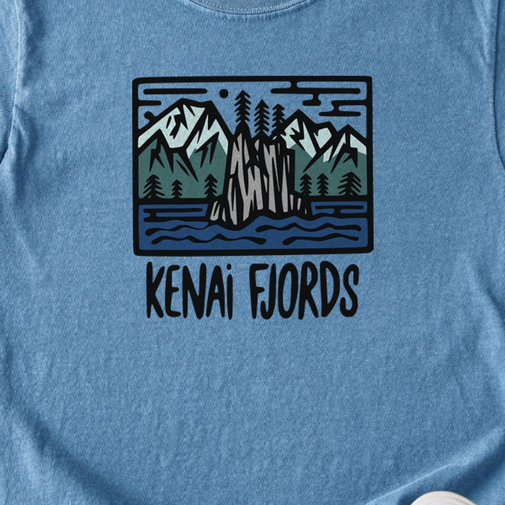Kenai Fjords National Park Kids Cotton T-Shirt