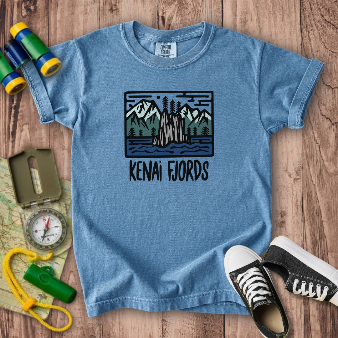 Kenai Fjords National Park Kids Cotton T-Shirt