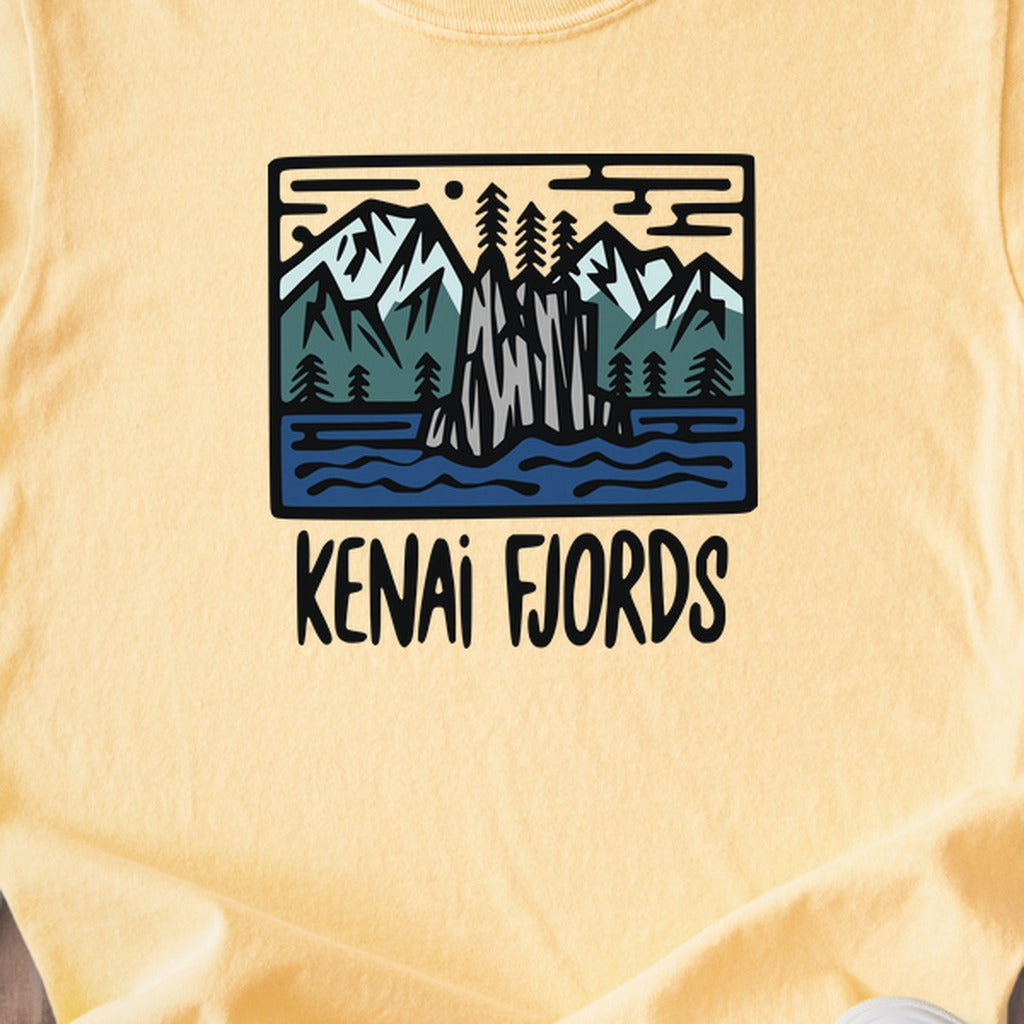 Kenai Fjords National Park Kids Cotton T-Shirt