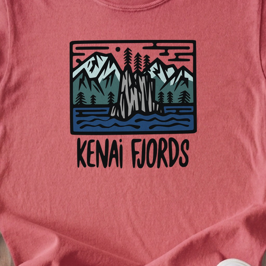 Kenai Fjords National Park Kids Cotton T-Shirt