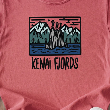 Kenai Fjords National Park Kids Cotton T-Shirt