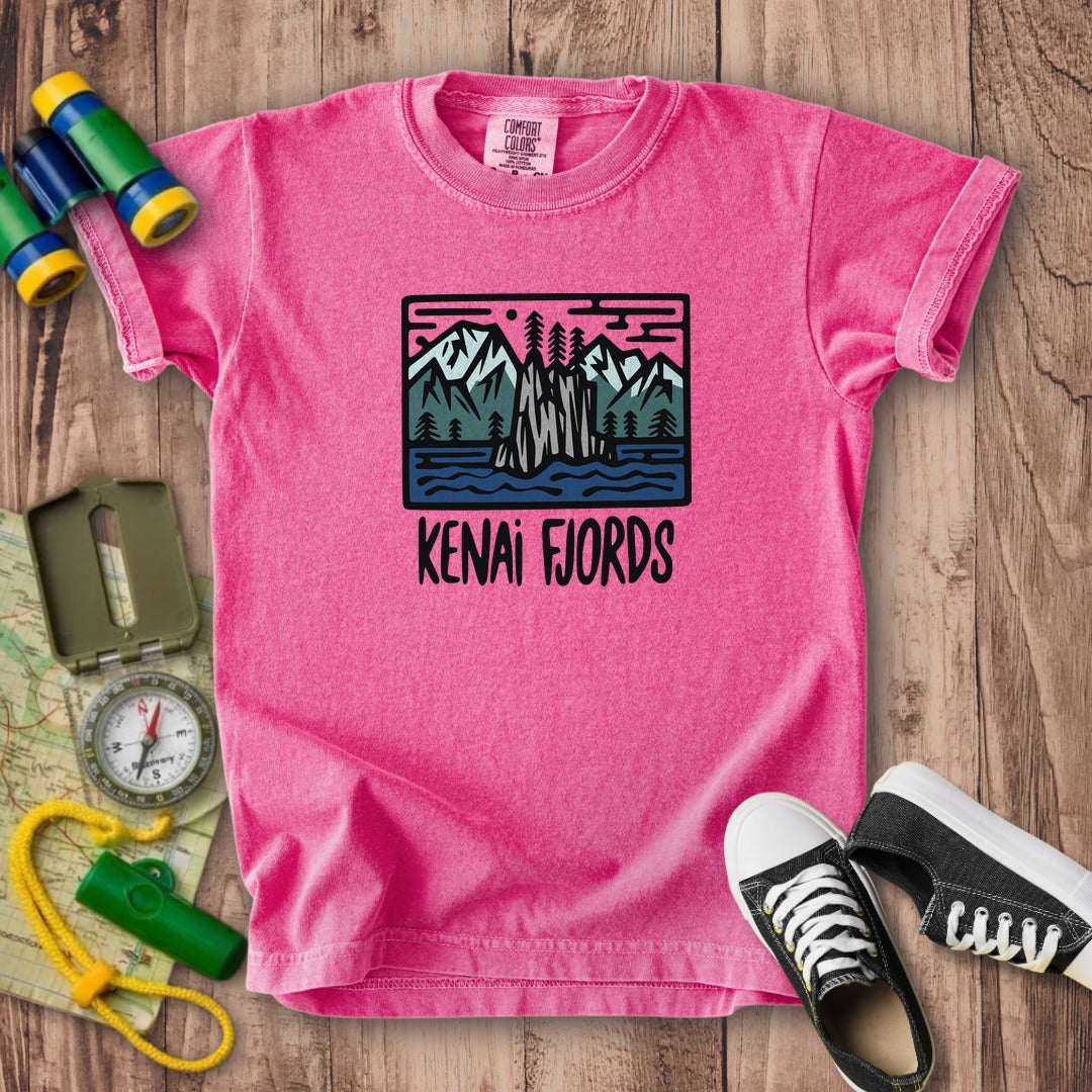 Kenai Fjords National Park Kids Cotton T-Shirt