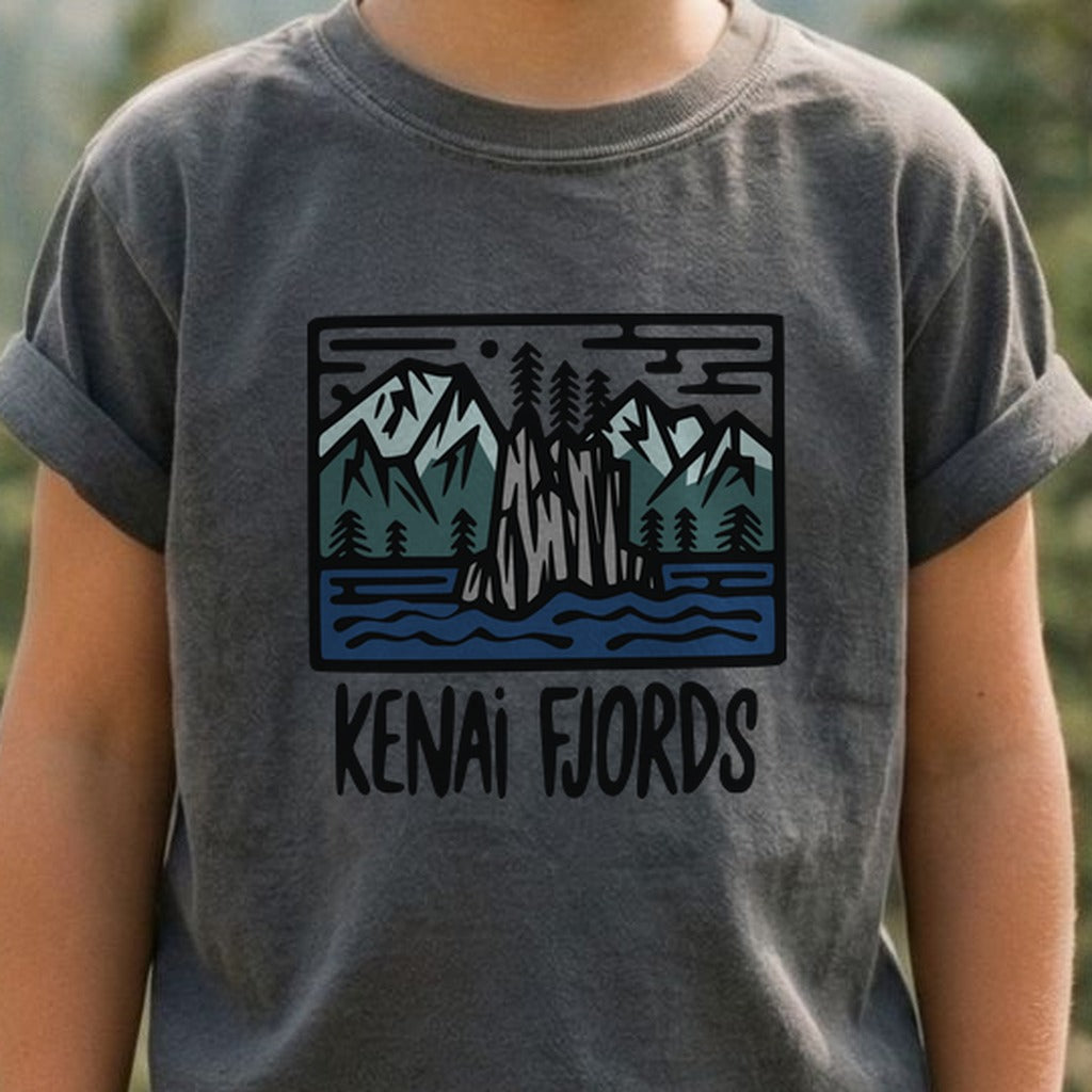 Kenai Fjords National Park Kids Cotton T-Shirt