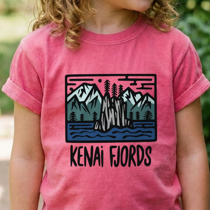 Kenai Fjords National Park Kids Cotton T-Shirt