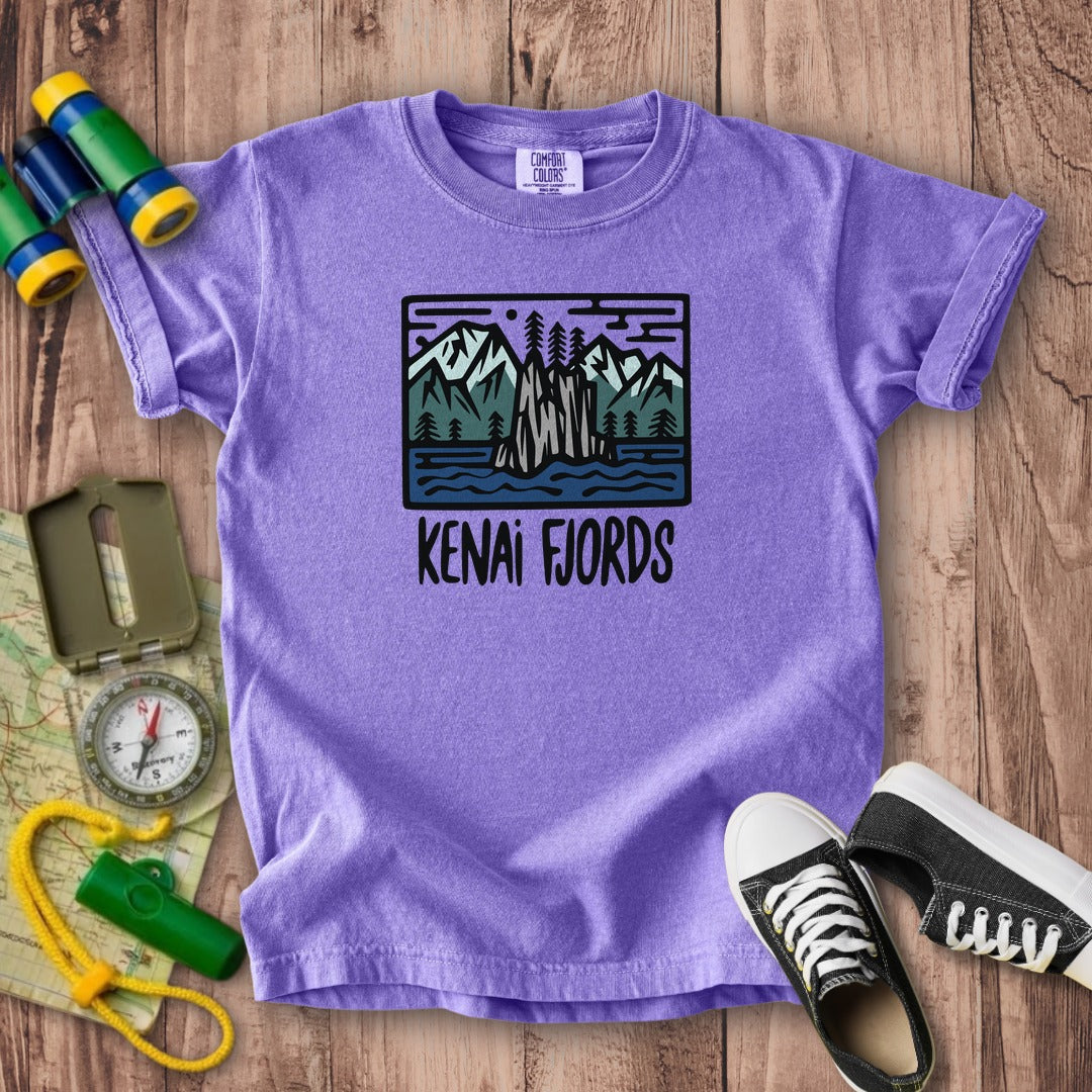 Kenai Fjords National Park Kids Cotton T-Shirt