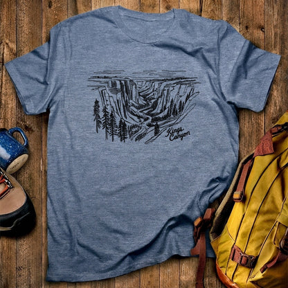 Kings Canyon Line Drawing T-Shirt