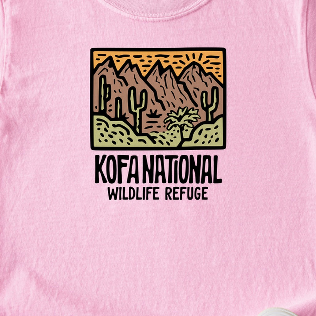 Kofa National Wildlife Refuge Kids Cotton T-Shirt