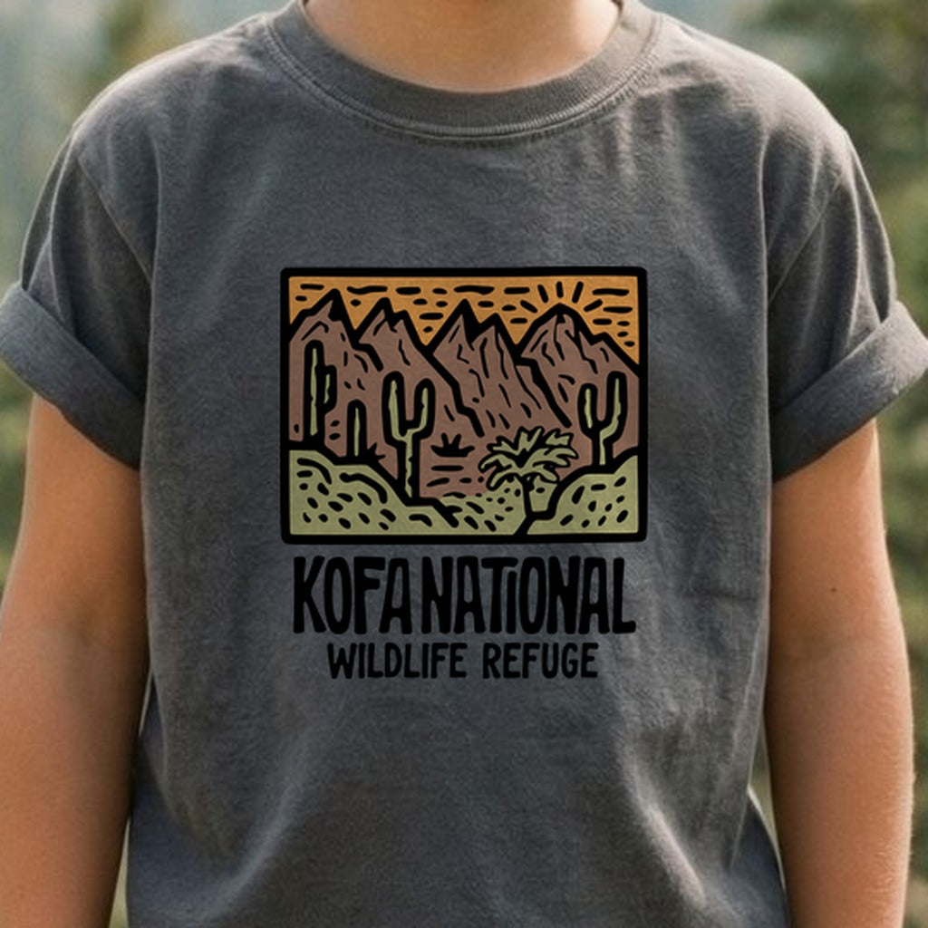 Kofa National Wildlife Refuge Kids Cotton T-Shirt