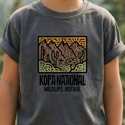 Kofa National Wildlife Refuge Kids Cotton T-Shirt