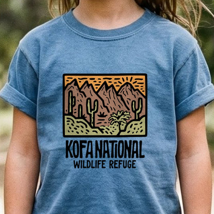Kofa National Wildlife Refuge Kids Cotton T-Shirt