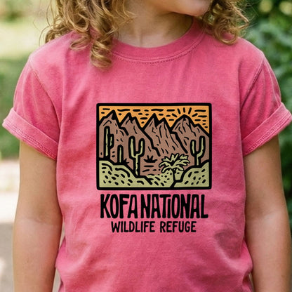 Kofa National Wildlife Refuge Kids Cotton T-Shirt