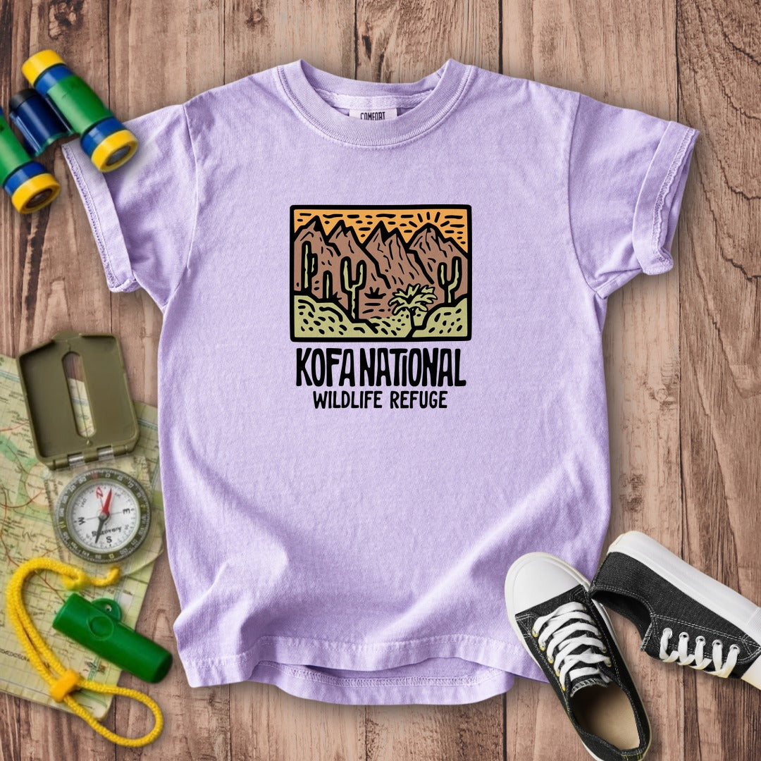 Kofa National Wildlife Refuge Kids Cotton T-Shirt