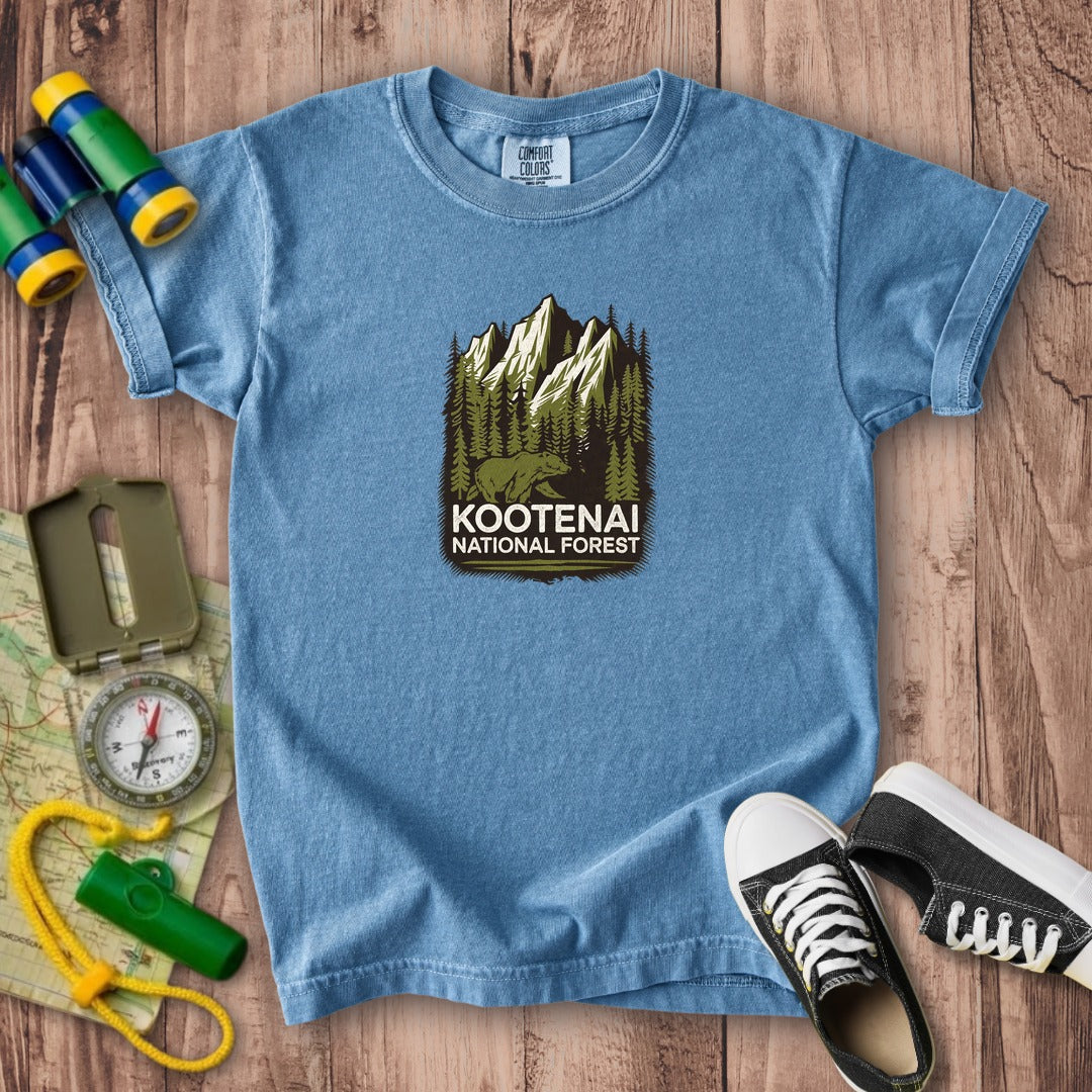 Kootenai National Forest Kids Cotton T-Shirt