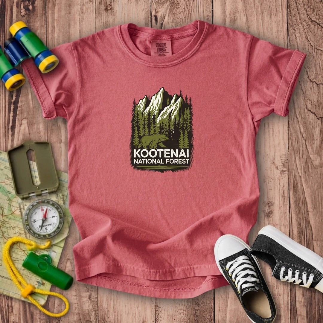 Kootenai National Forest Kids Cotton T-Shirt