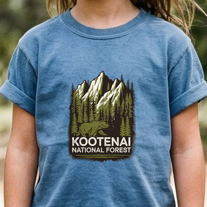 Kootenai National Forest Kids Cotton T-Shirt