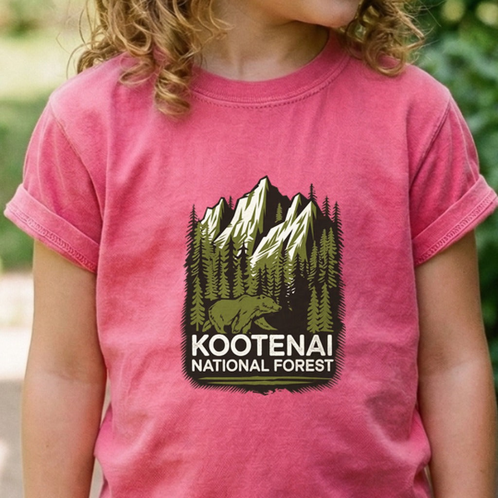 Kootenai National Forest Kids Cotton T-Shirt