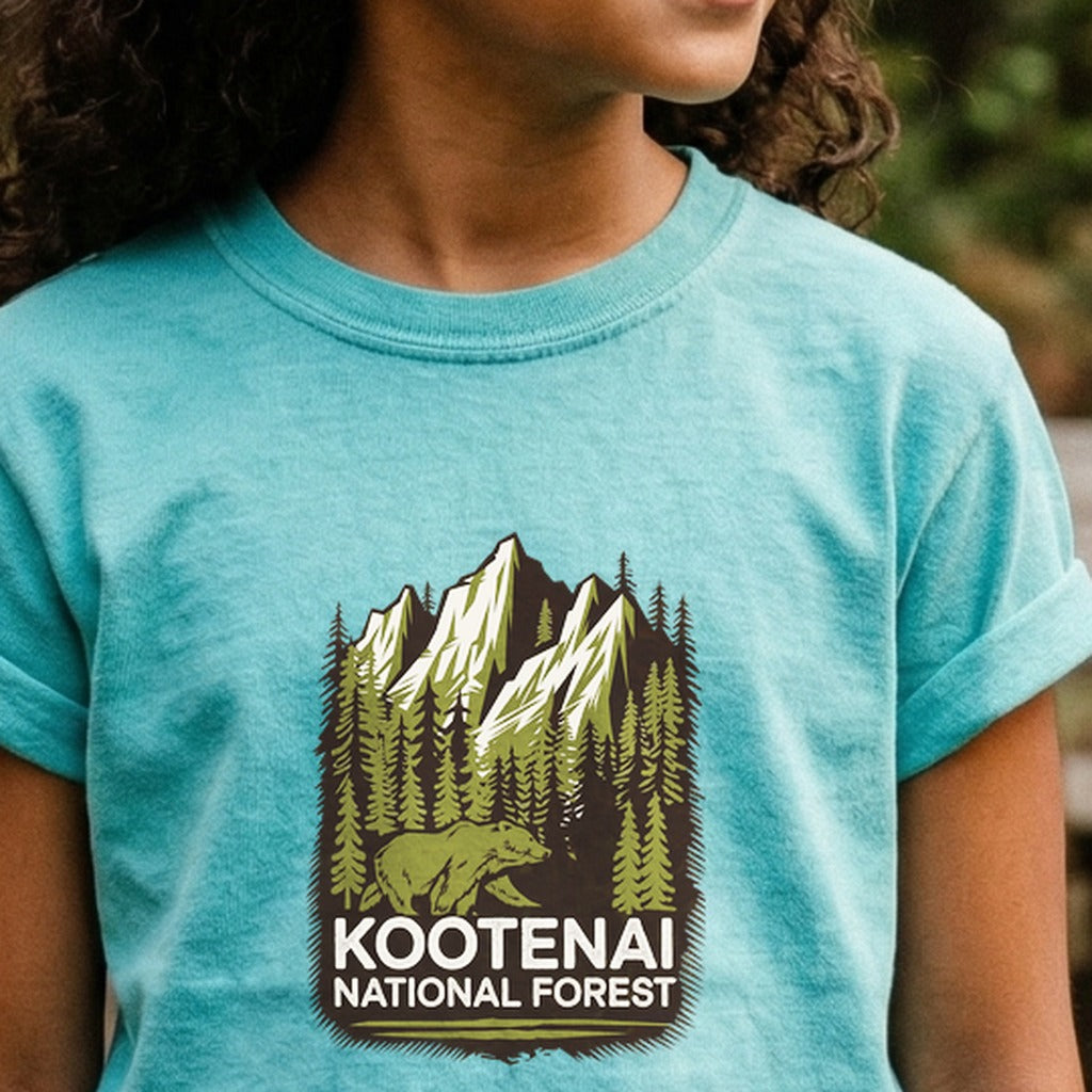 Kootenai National Forest Kids Cotton T-Shirt