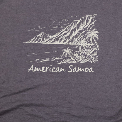 American Samoa Line Drawing T-Shirt