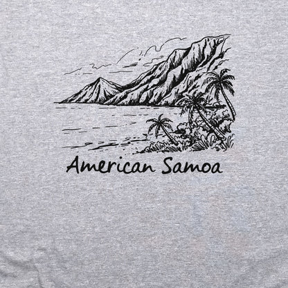 American Samoa Line Drawing Crewneck Sweatshirt