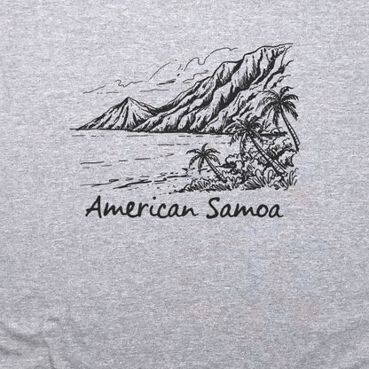 American Samoa Line Drawing T-Shirt