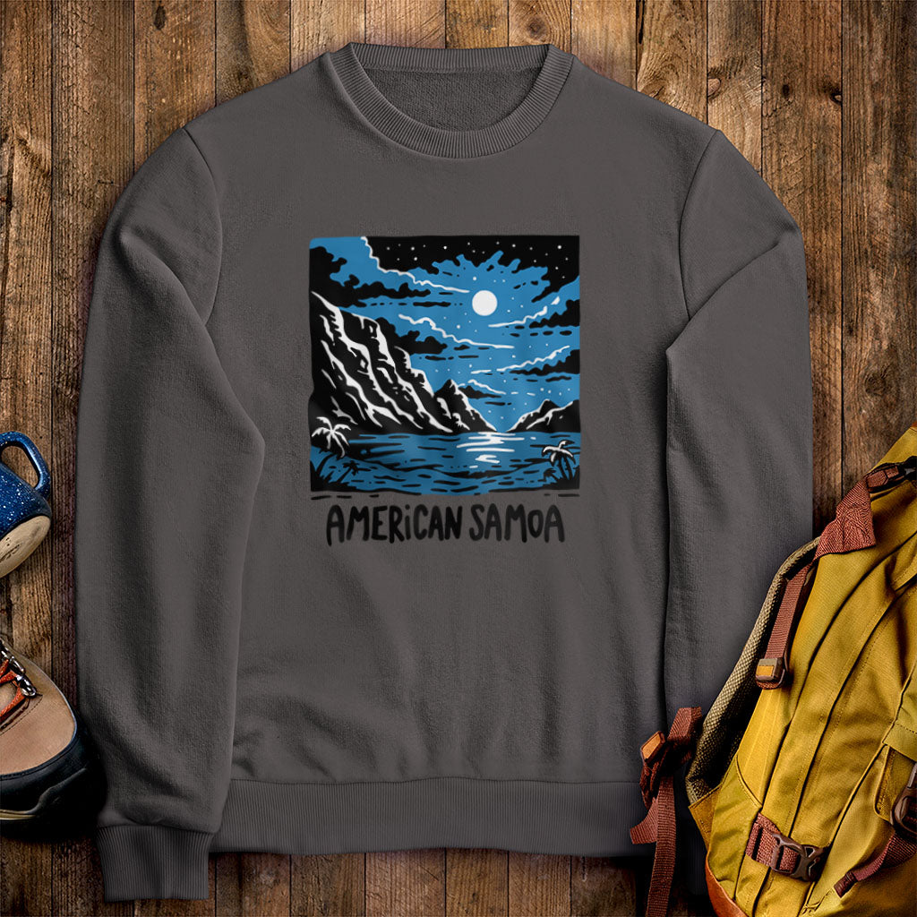 American Samoa at Night Crewneck Sweatshirt