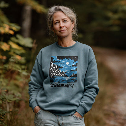 American Samoa at Night Crewneck Sweatshirt