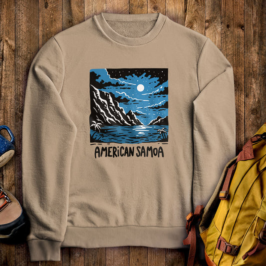 American Samoa at Night Crewneck Sweatshirt