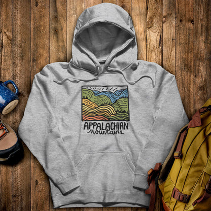 Appalachian Mountains Hoodie Sport Grey Adventure and Outdoors Themed Hoodie