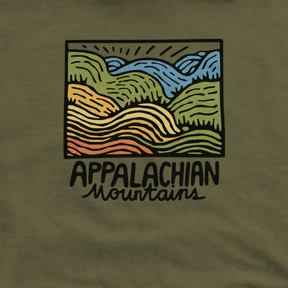 Appalachian Mountains Hoodie Adventure and Outdoors Themed Hoodie