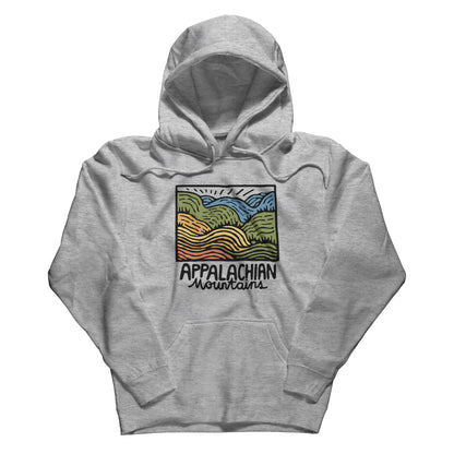 Appalachian Mountains Hoodie Adventure and Outdoors Themed Hoodie