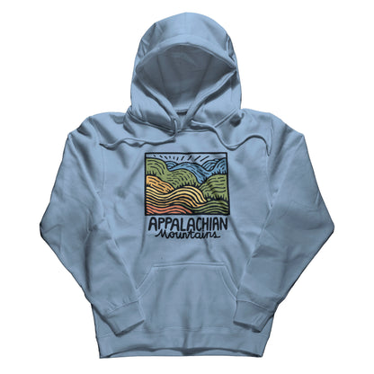 Appalachian Mountains Hoodie Adventure and Outdoors Themed Hoodie
